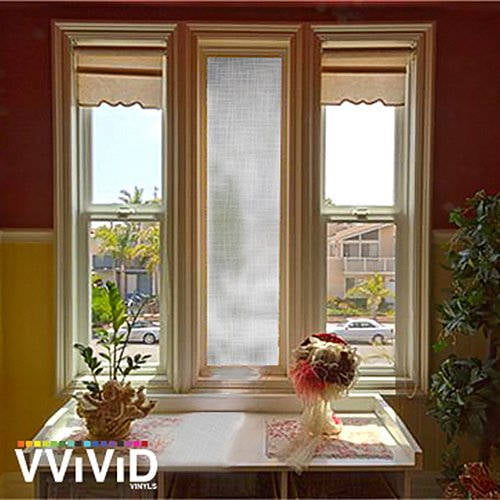 VViViD Linen weave 36" x 24" Window Film Privacy Decal